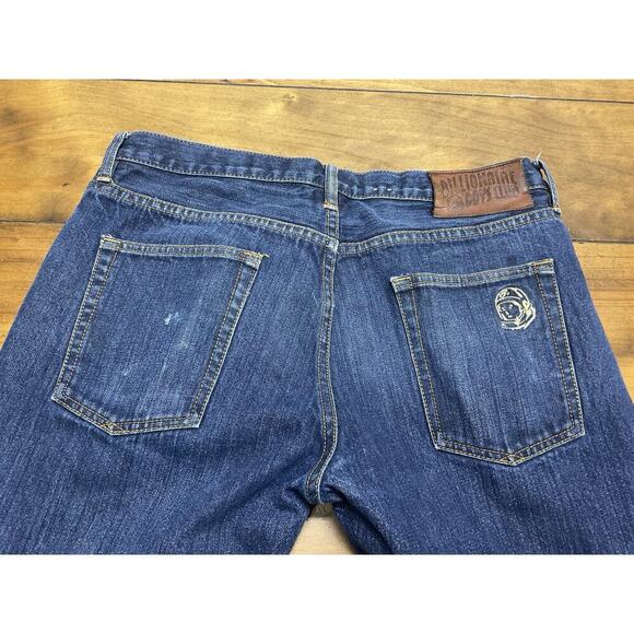 Billionaire Boys Club BBC Denim Astronaut Jeans Embroidered Blue Men's 34 - Picture 8 of 12